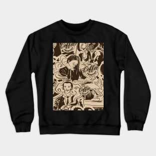 Jazz coffee pattern Crewneck Sweatshirt